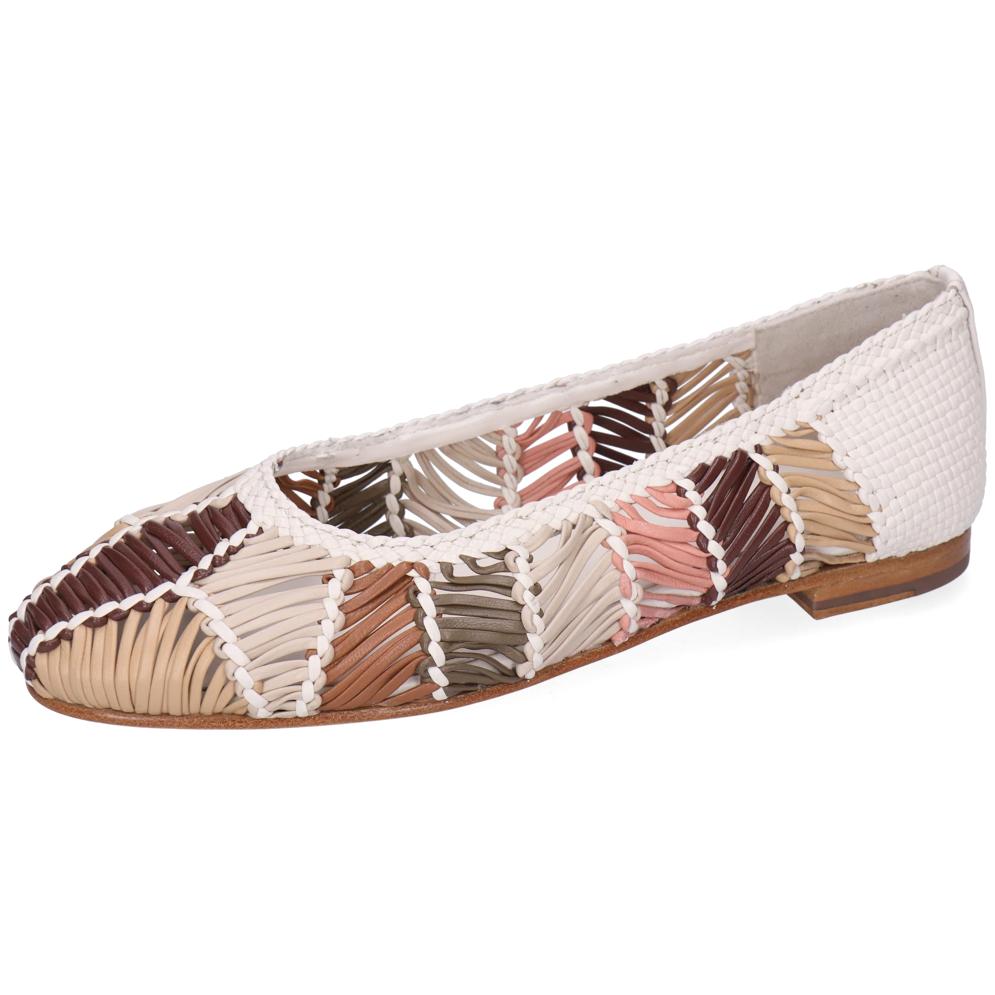 Chaussures en cuir tressé